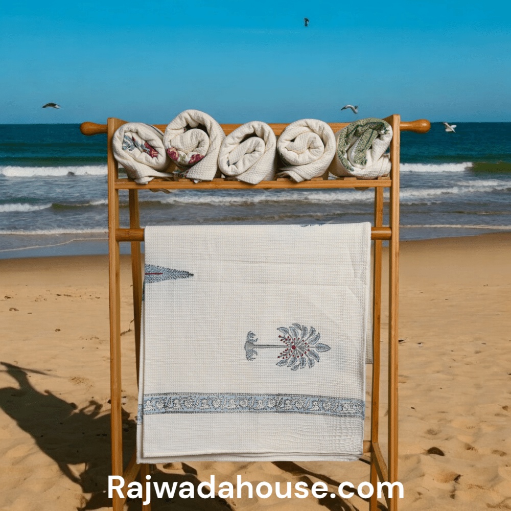 Hand Block Waffle Towel