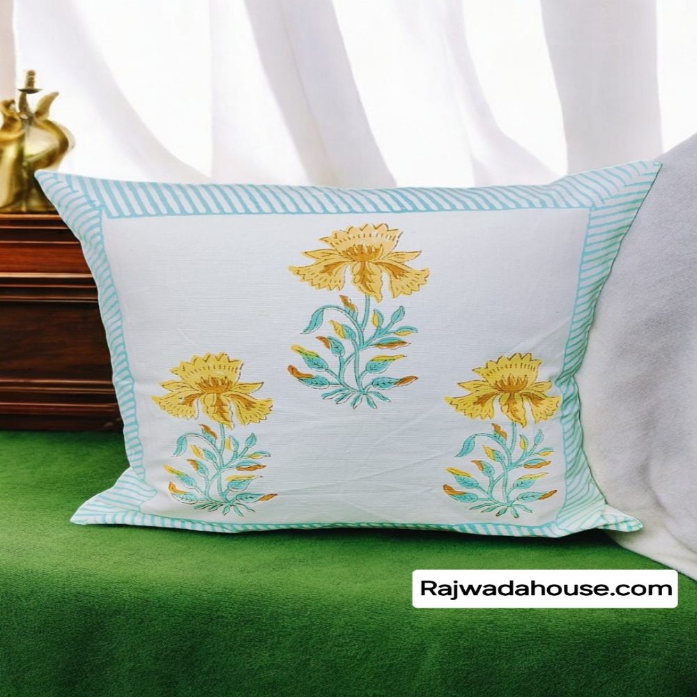  Hand Block Cushion Cover
