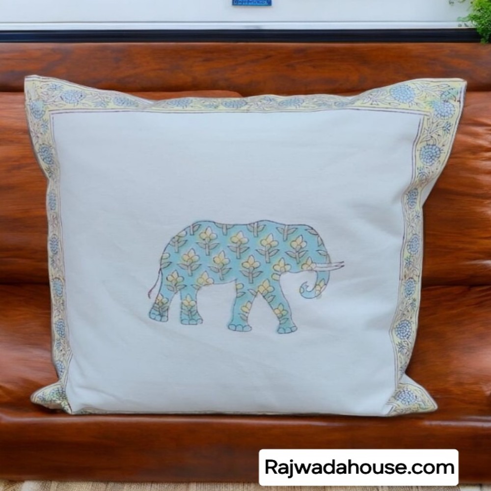  Hand Block Cushion Cover