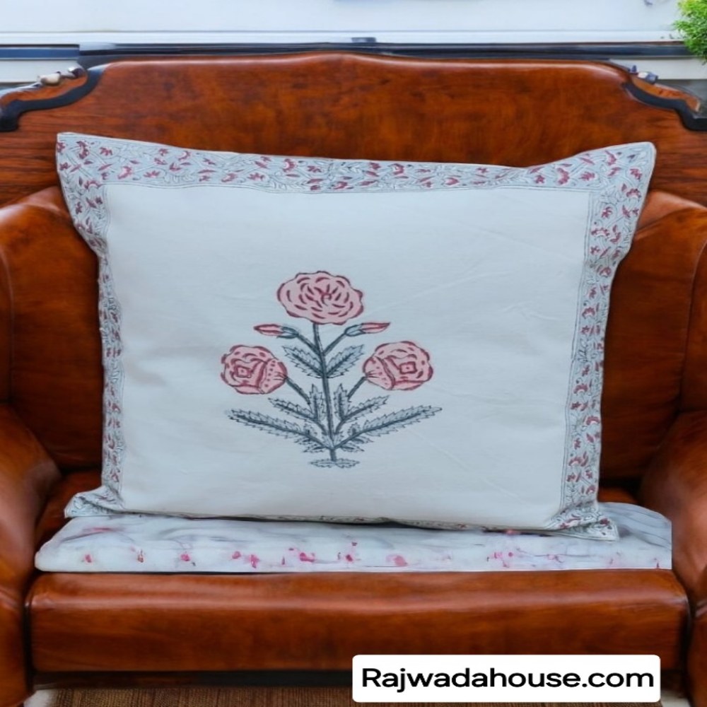  Hand Block Cushion Cover