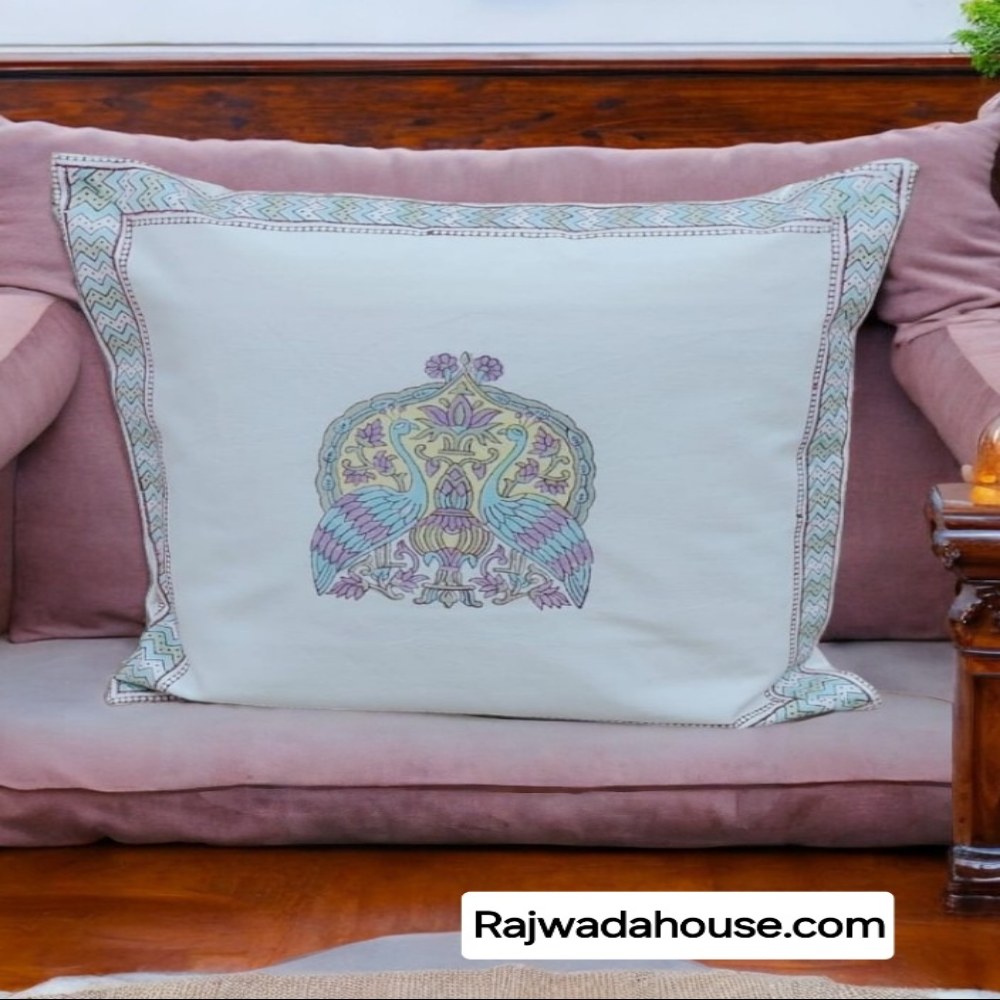  Hand Block Cushion Cover