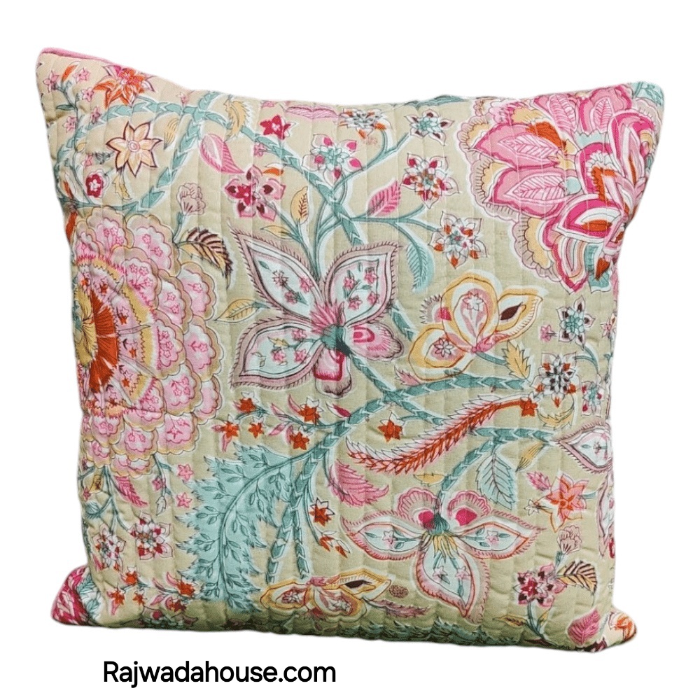 Anokhi Hand Block Cushion Cover