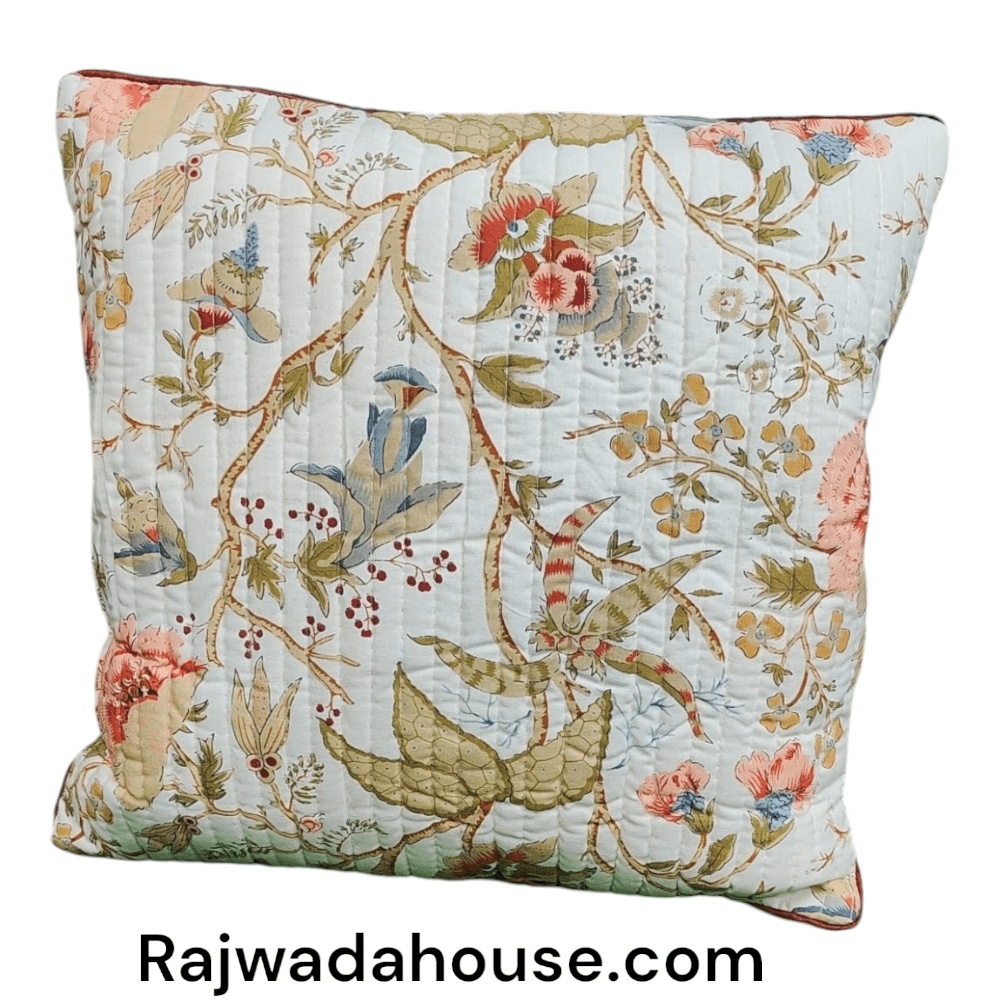 Anokhi Hand Block Cushion Cover