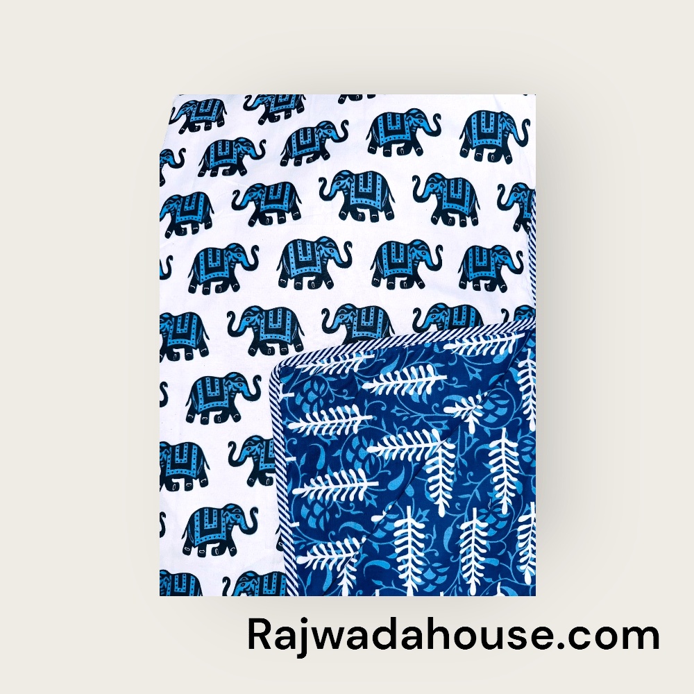 Elephant Jaipur Print Dohar