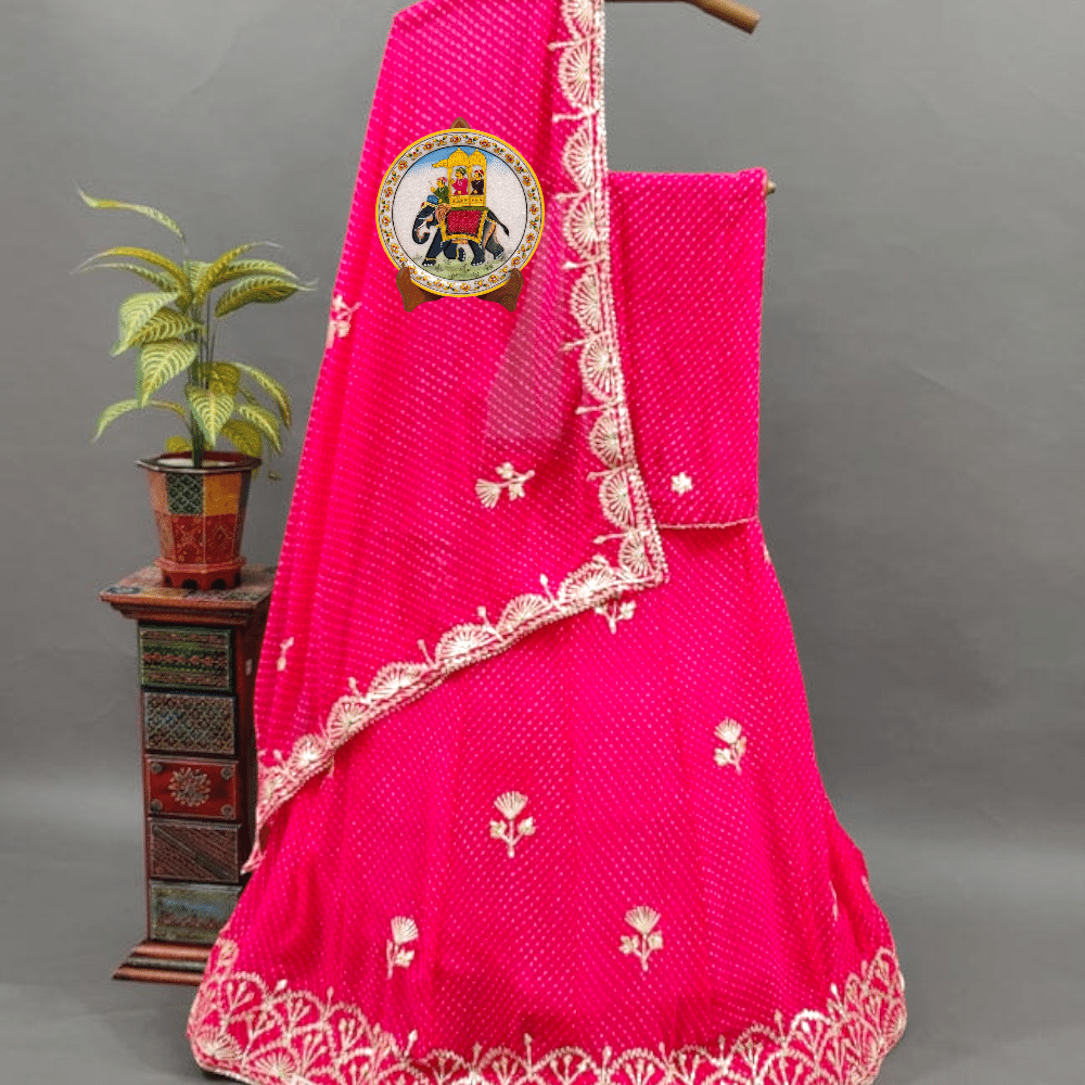Mothda Georgette Gotapatti Designer Lehenga Set